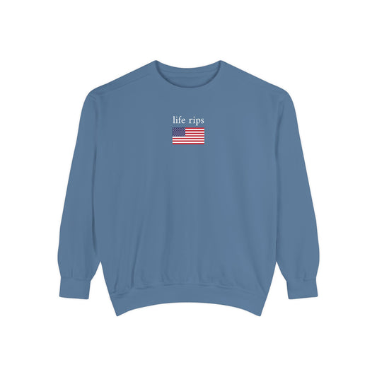 life rips x flag - crew neck sweater