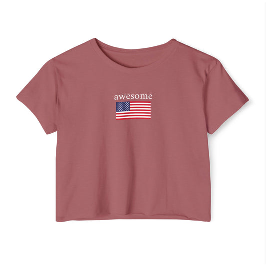 awesome - crop top
