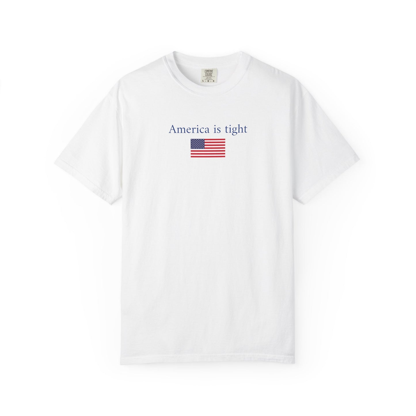 America is tight X flag tee