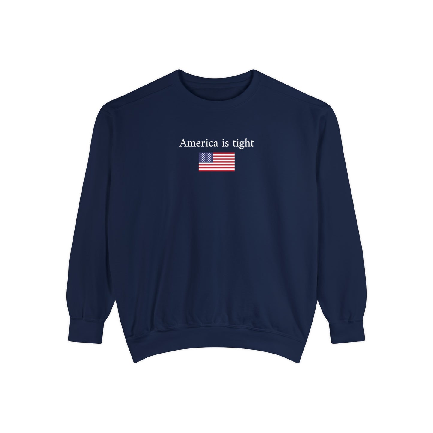 America is tight x flag - crew neck sweater