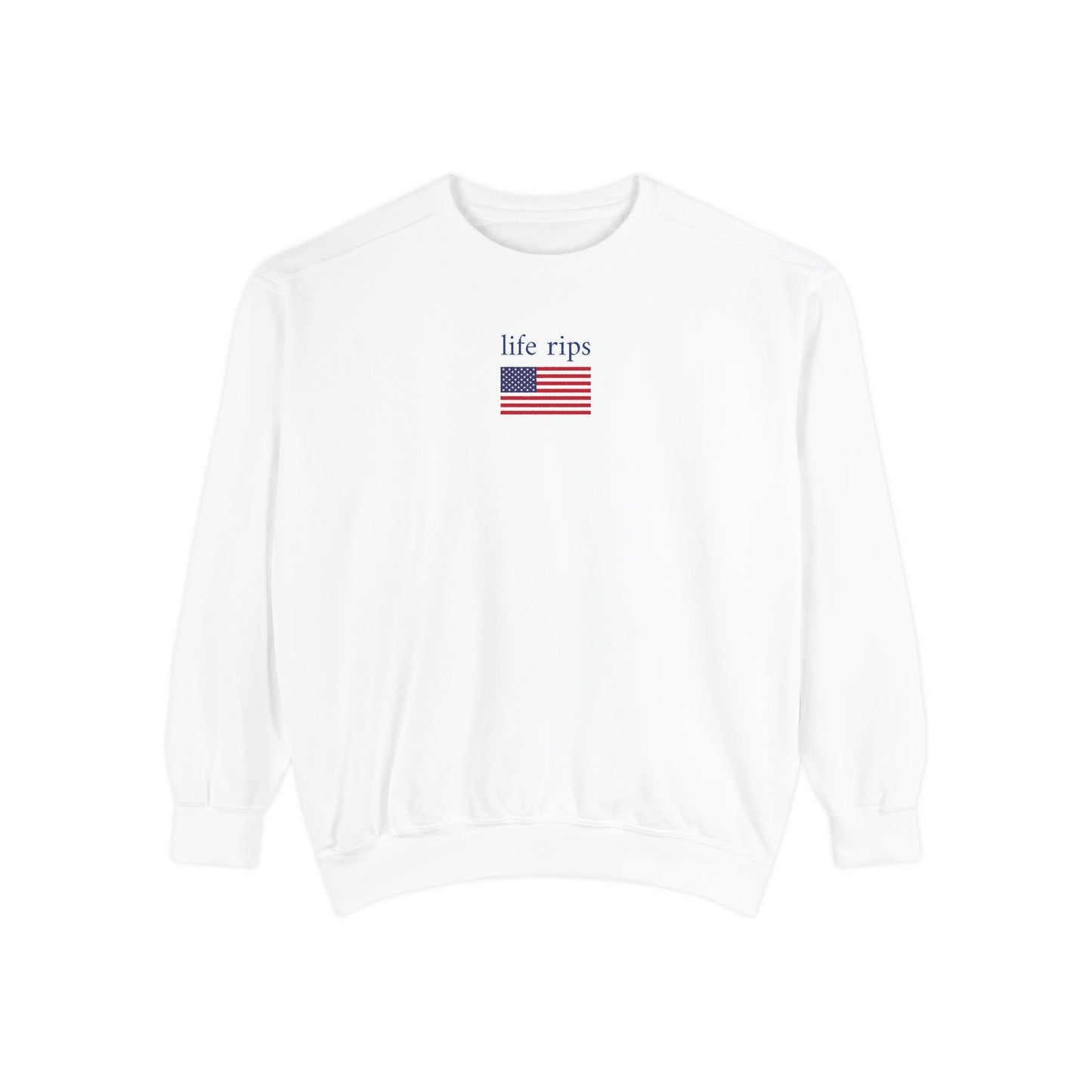 life rips x flag - crew neck sweater