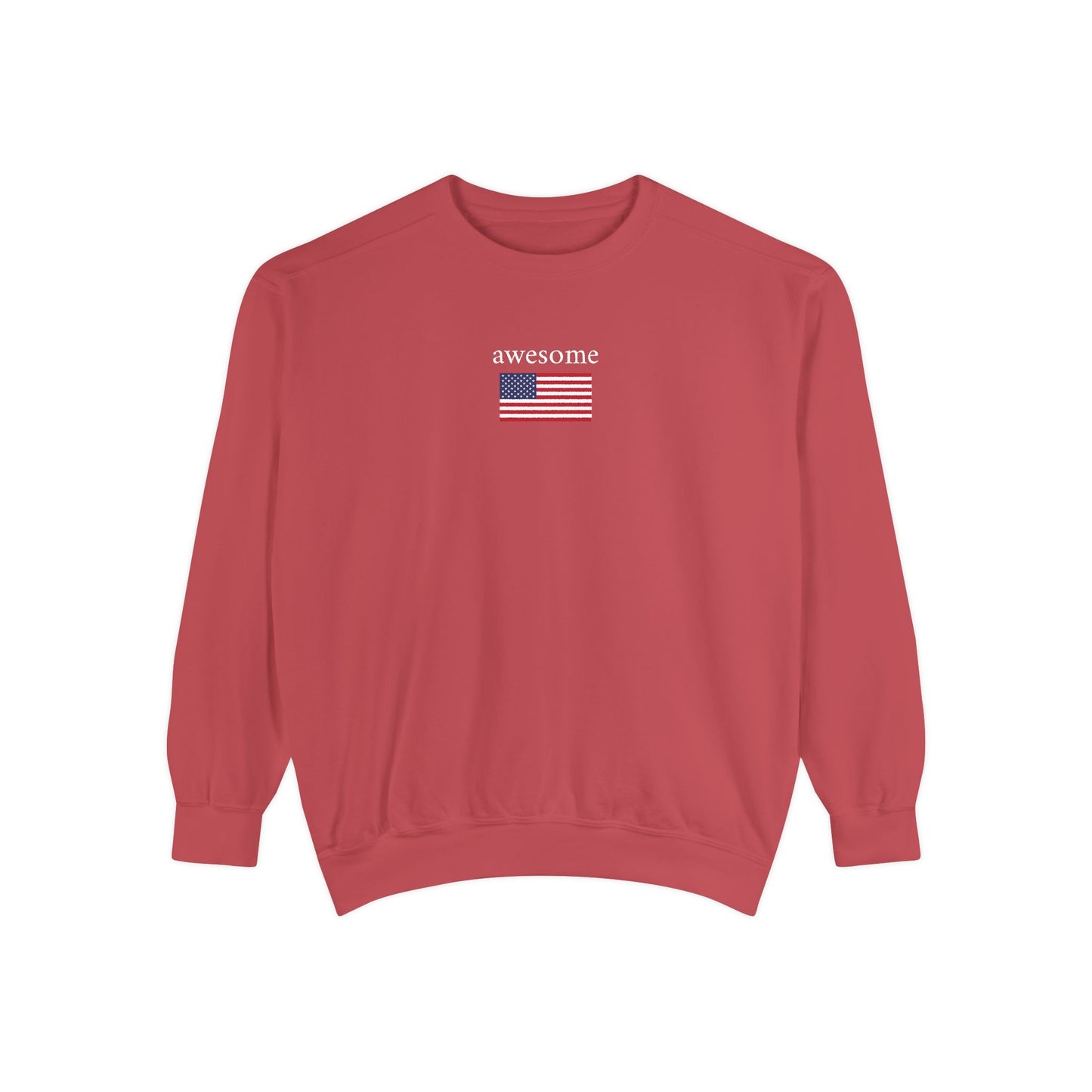 awesome x flag - crew neck sweater