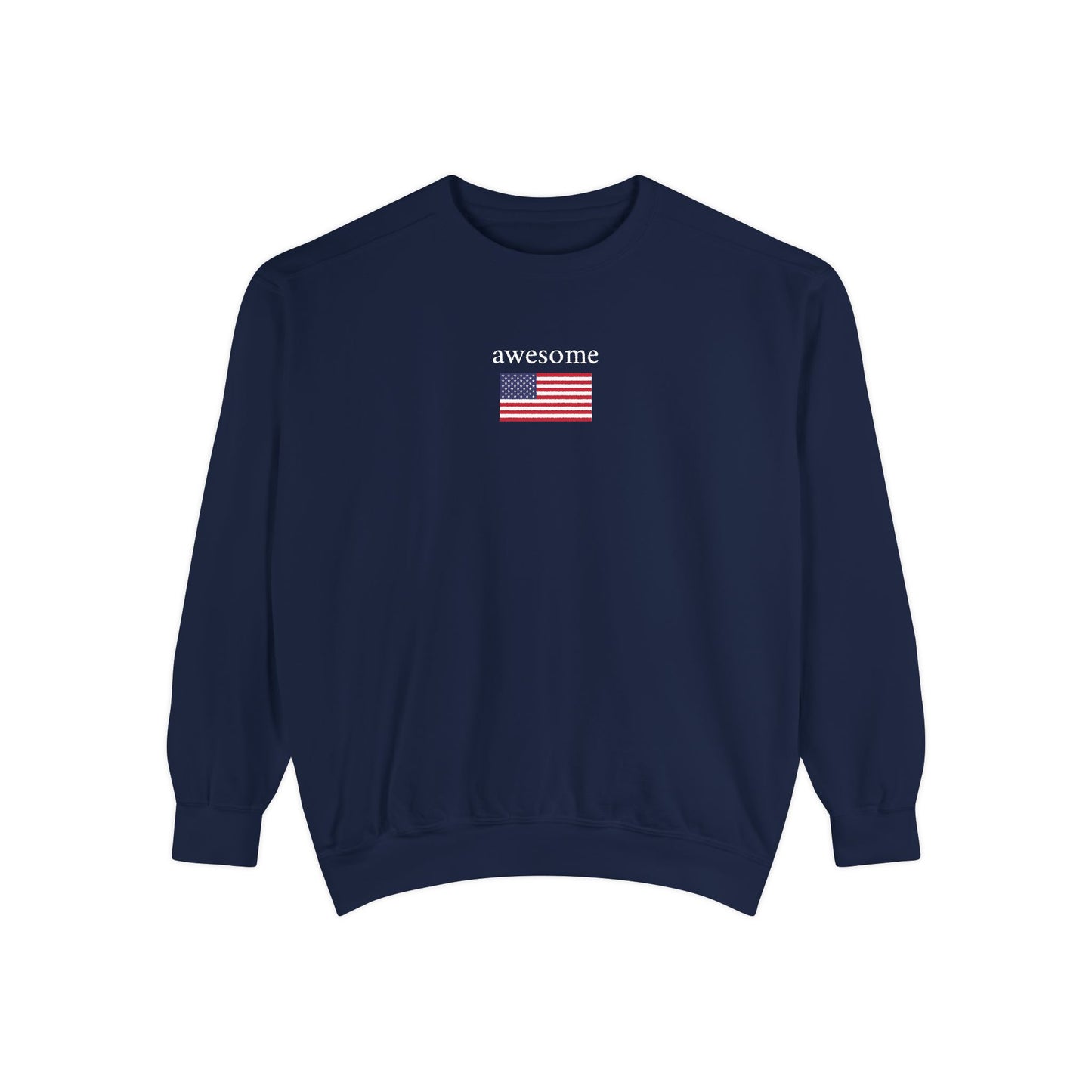 awesome x flag - crew neck sweater