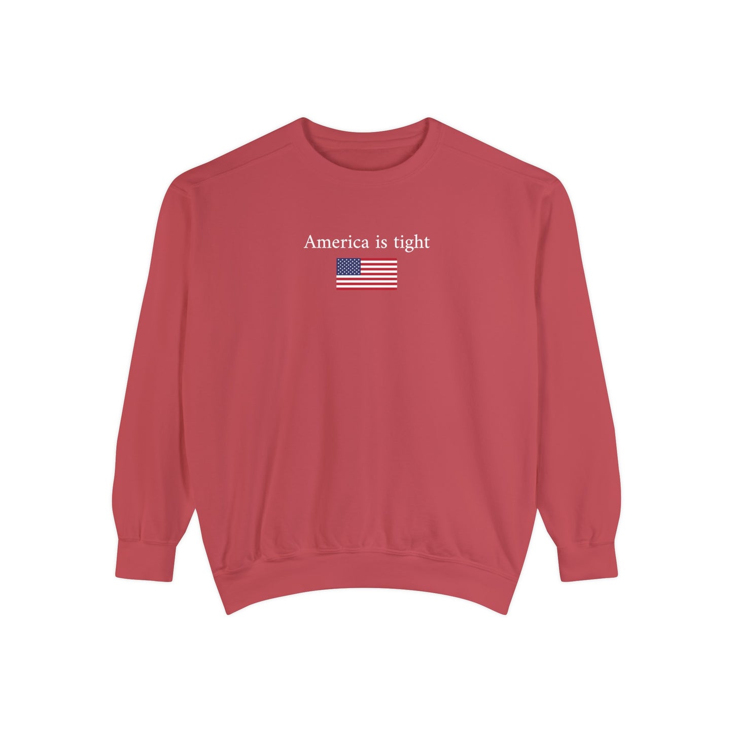 America is tight x flag - crew neck sweater