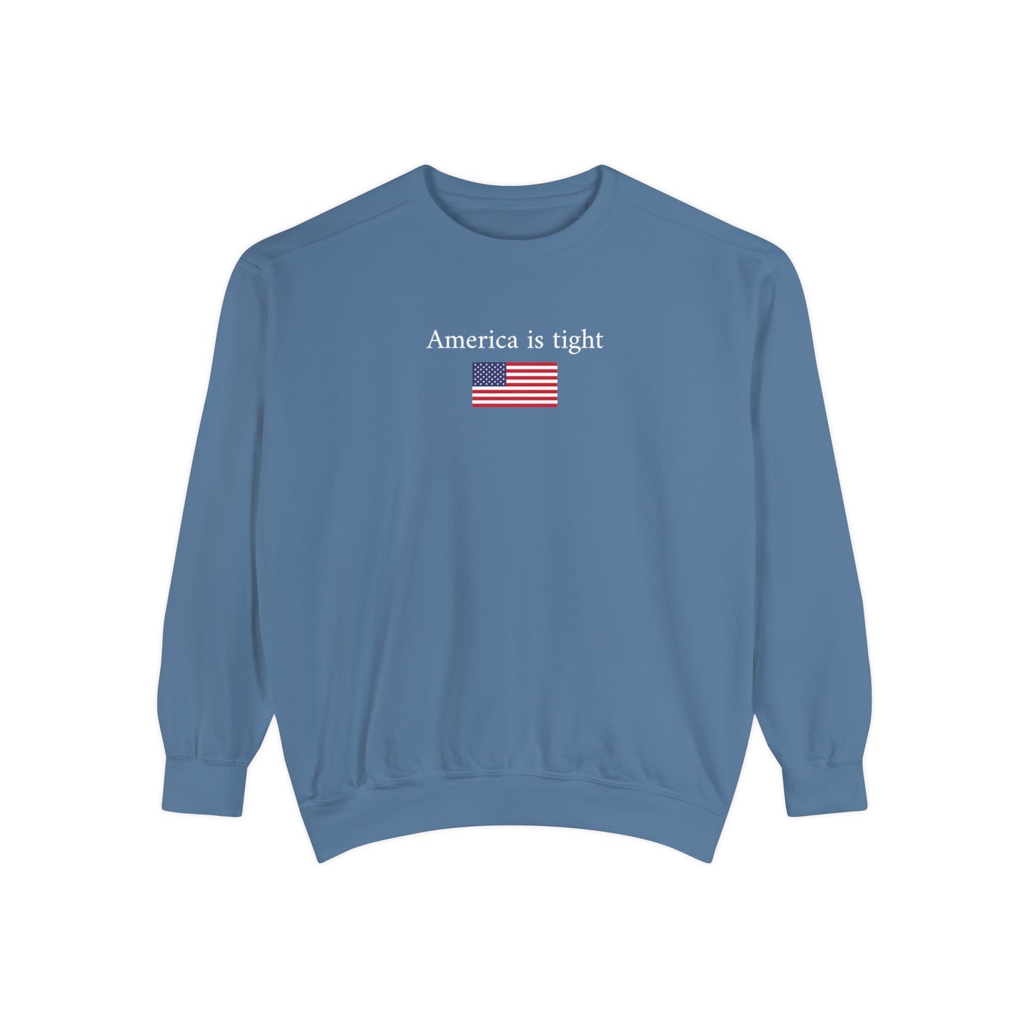 America is tight x flag - crew neck sweater