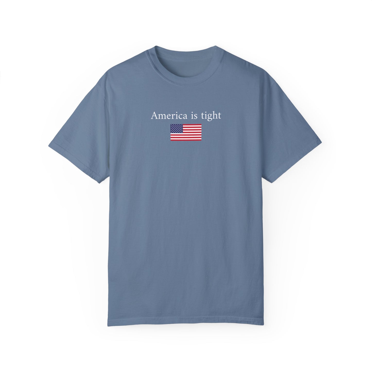 America is tight X flag tee