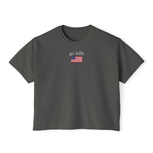 go bills -  women's boxy tee