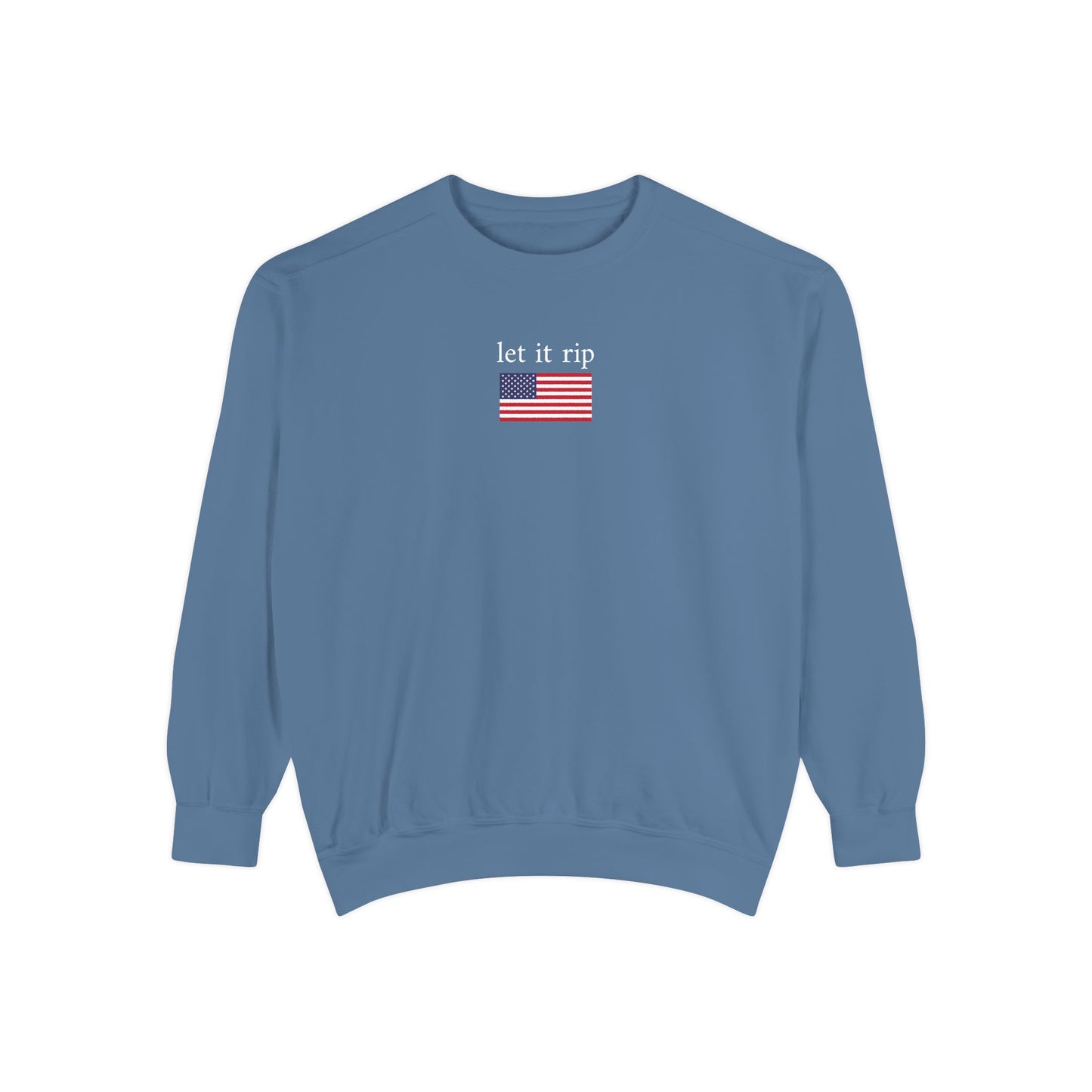 let it rip x flag - crew neck sweater