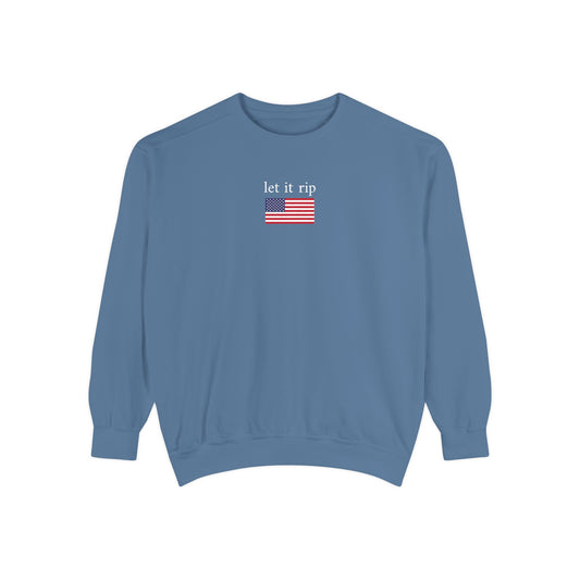 let it rip x flag - crew neck sweater