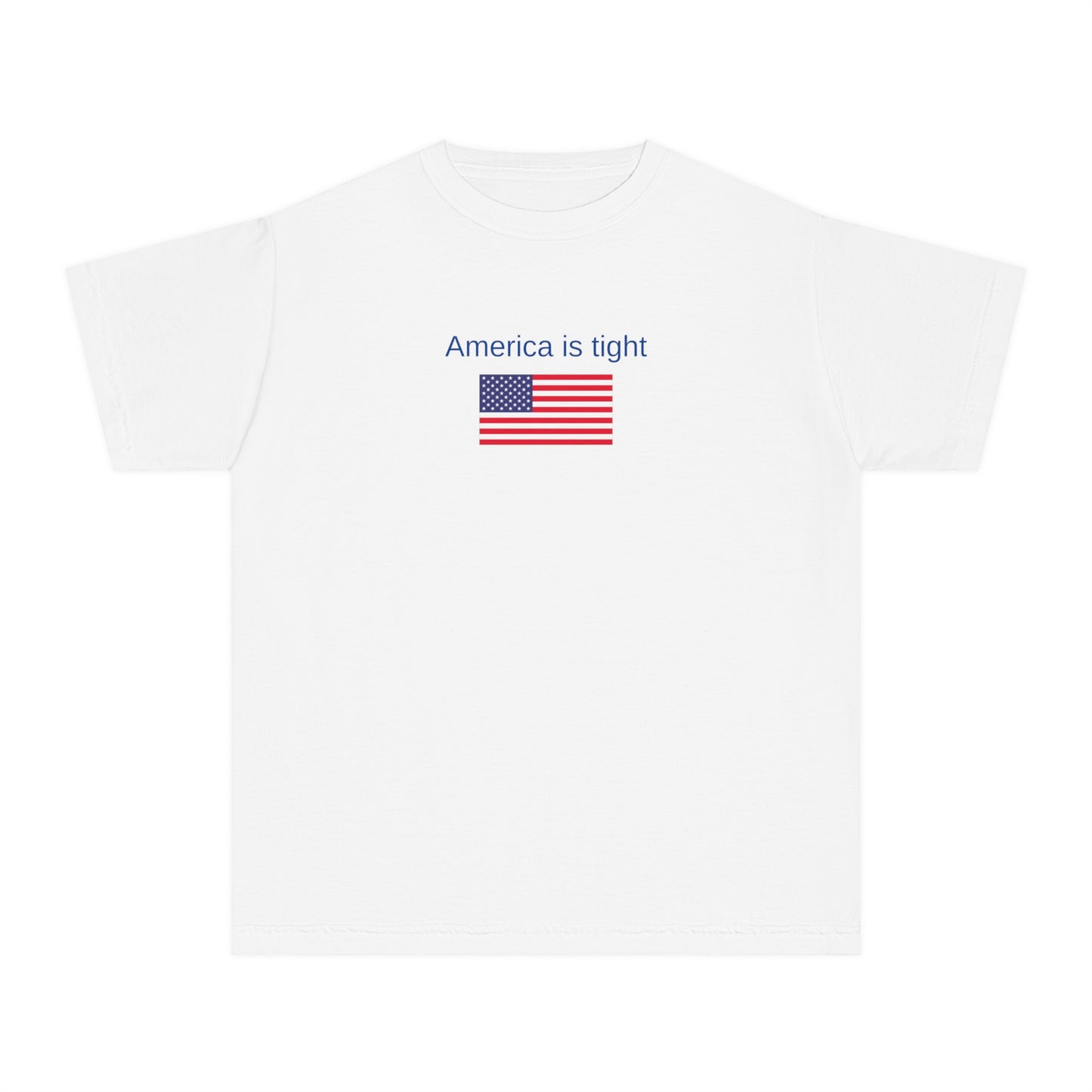 America is tight x flag kids tee