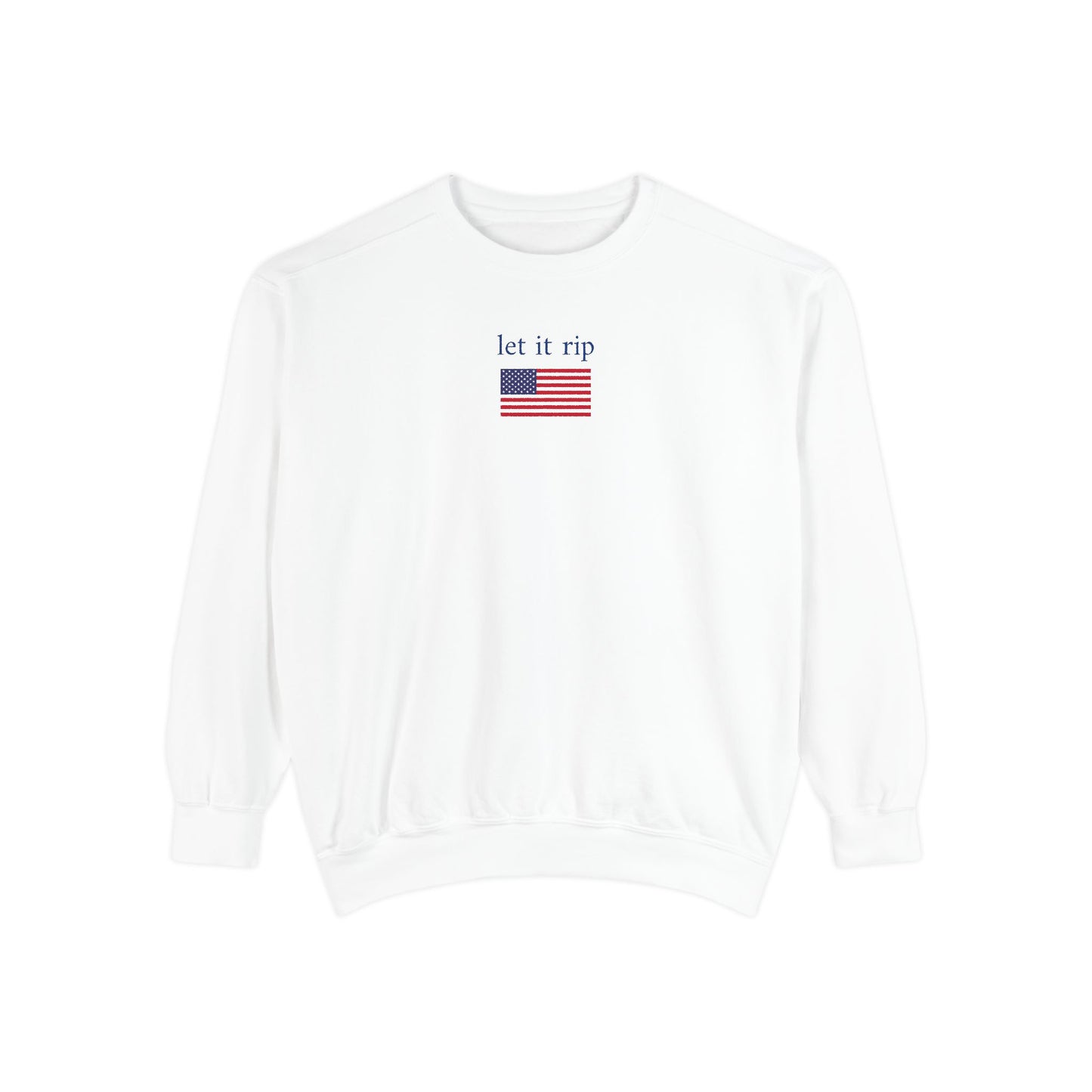 let it rip x flag - crew neck sweater