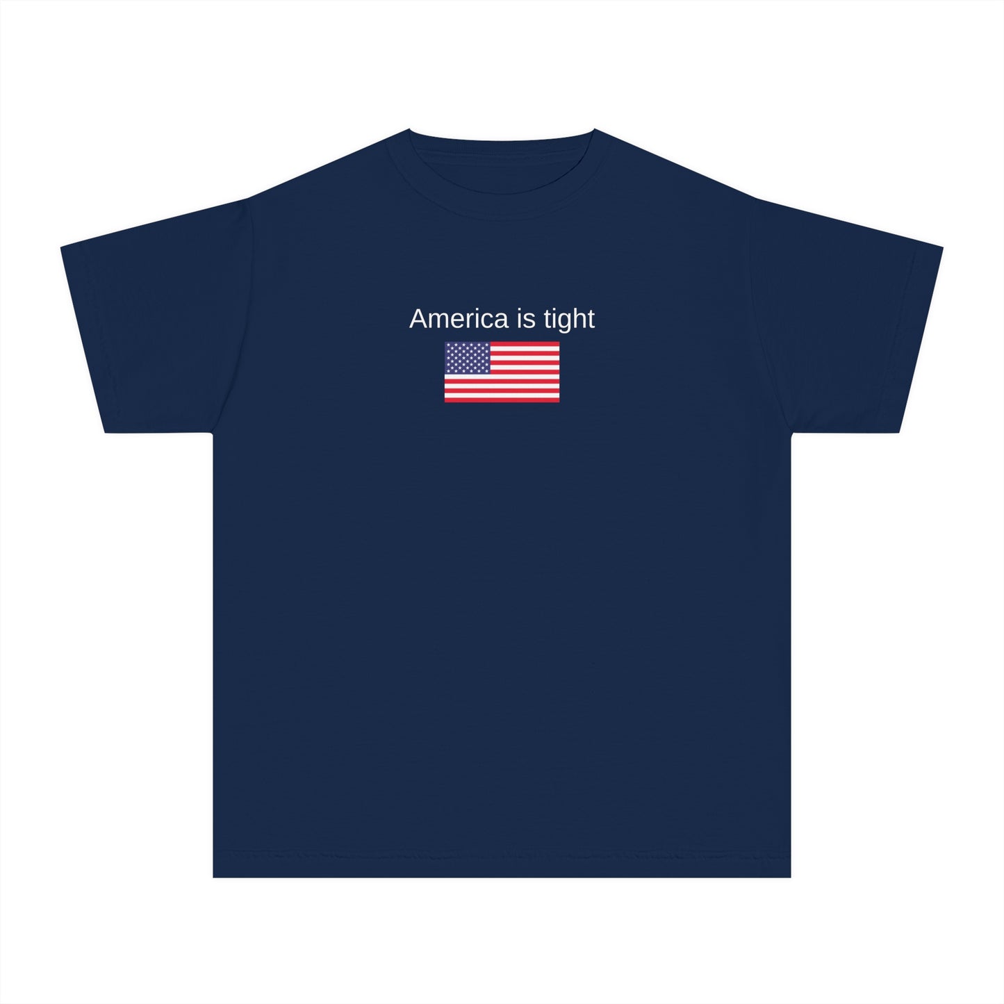 America is tight x flag kids tee