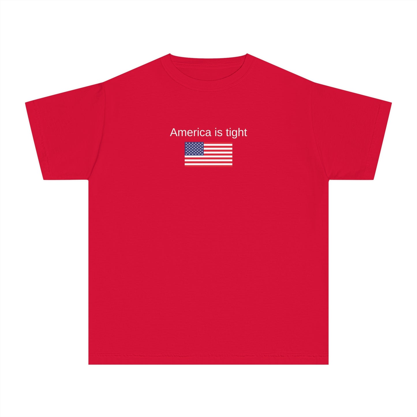 America is tight x flag kids tee