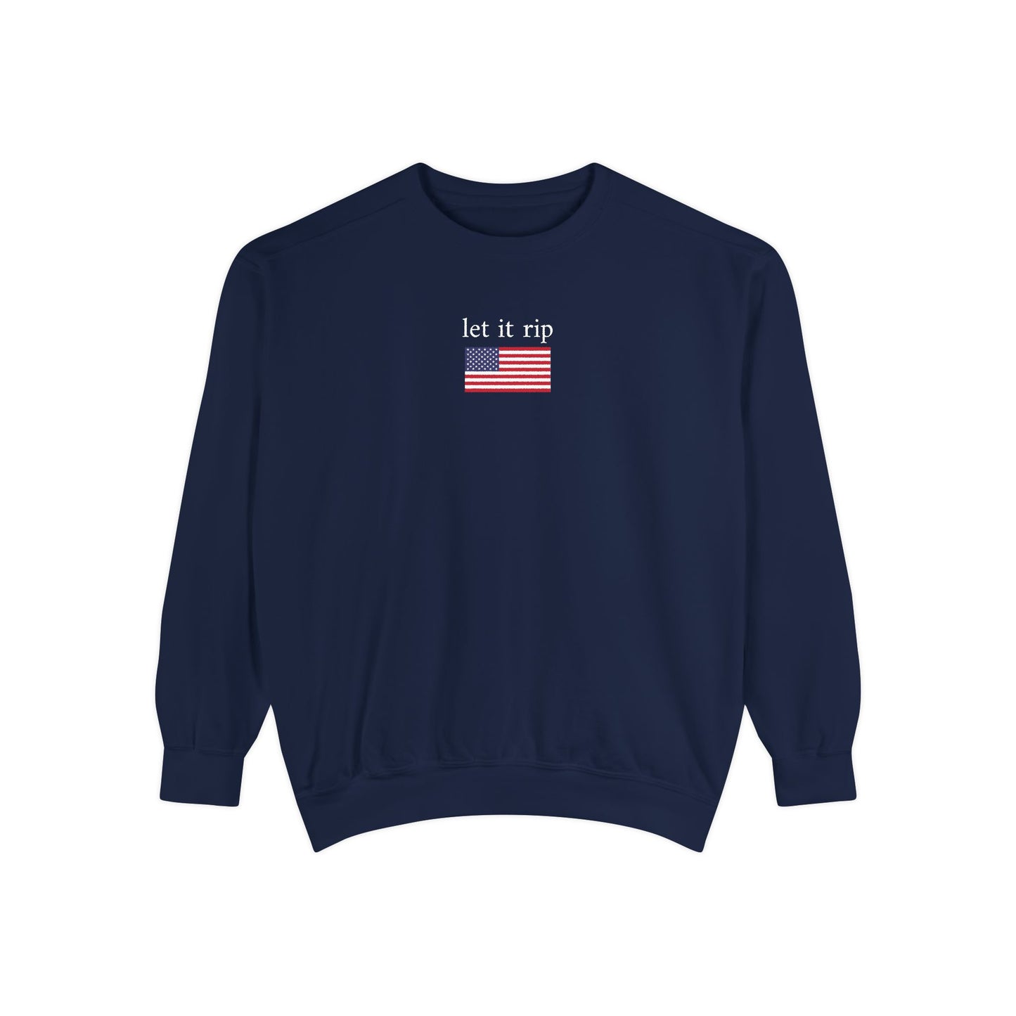 let it rip x flag - crew neck sweater