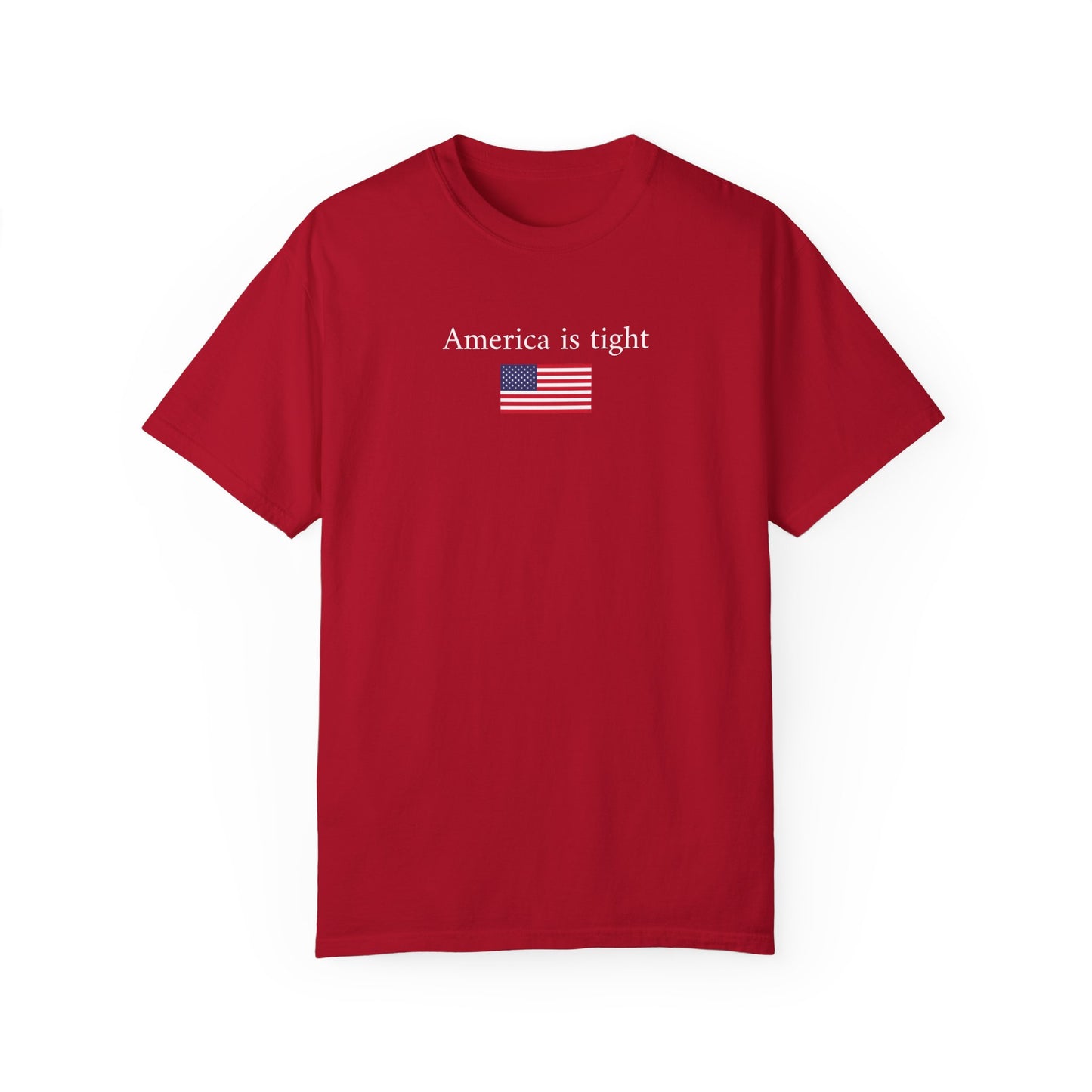 America is tight X flag tee