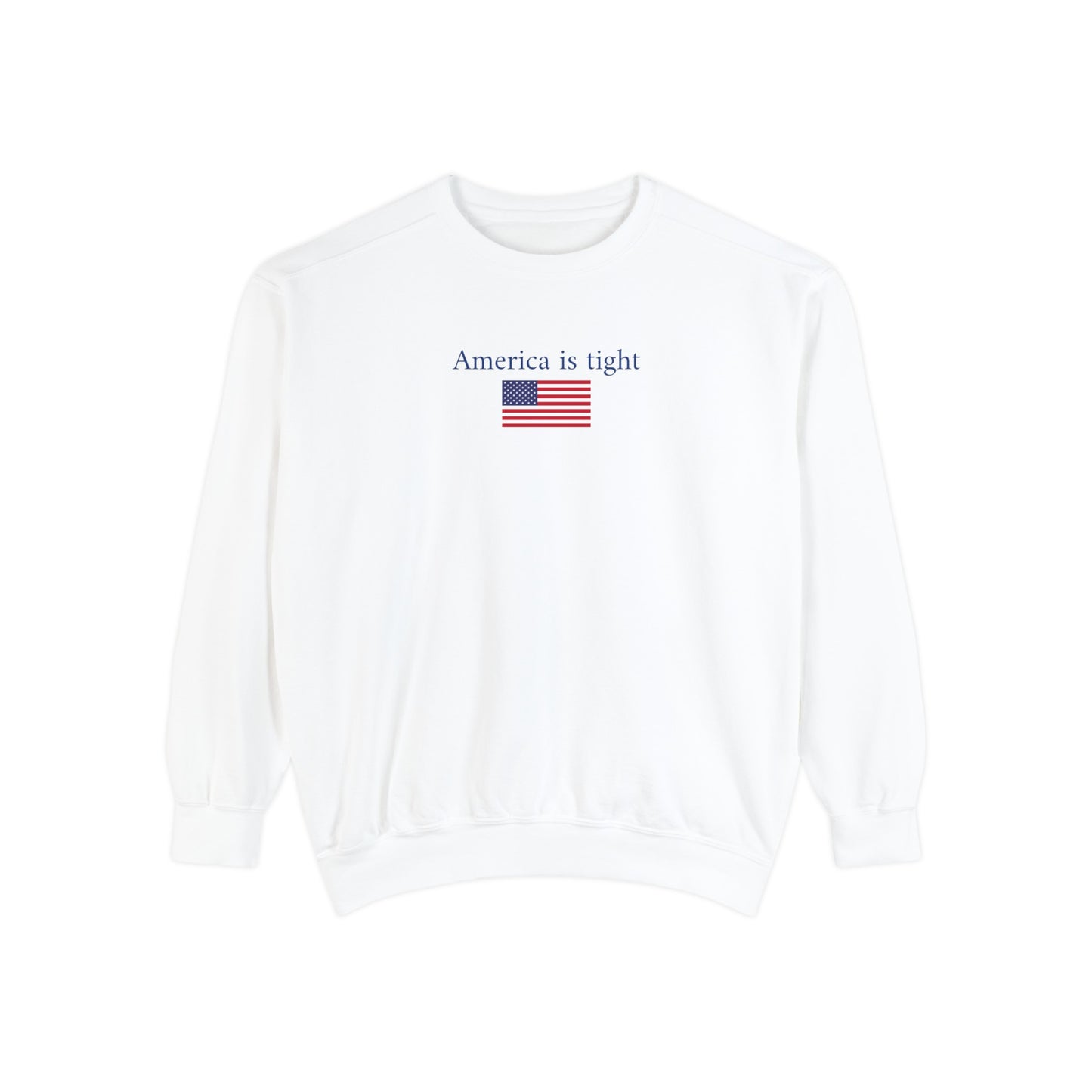 America is tight x flag - crew neck sweater