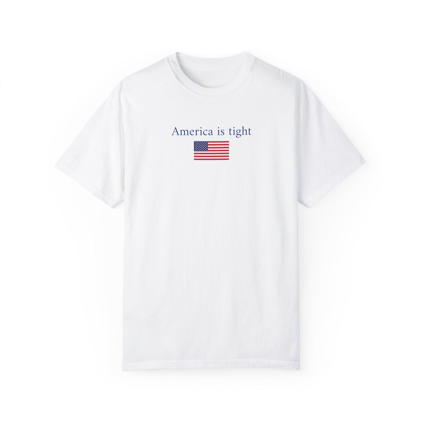 America is tight X flag tee