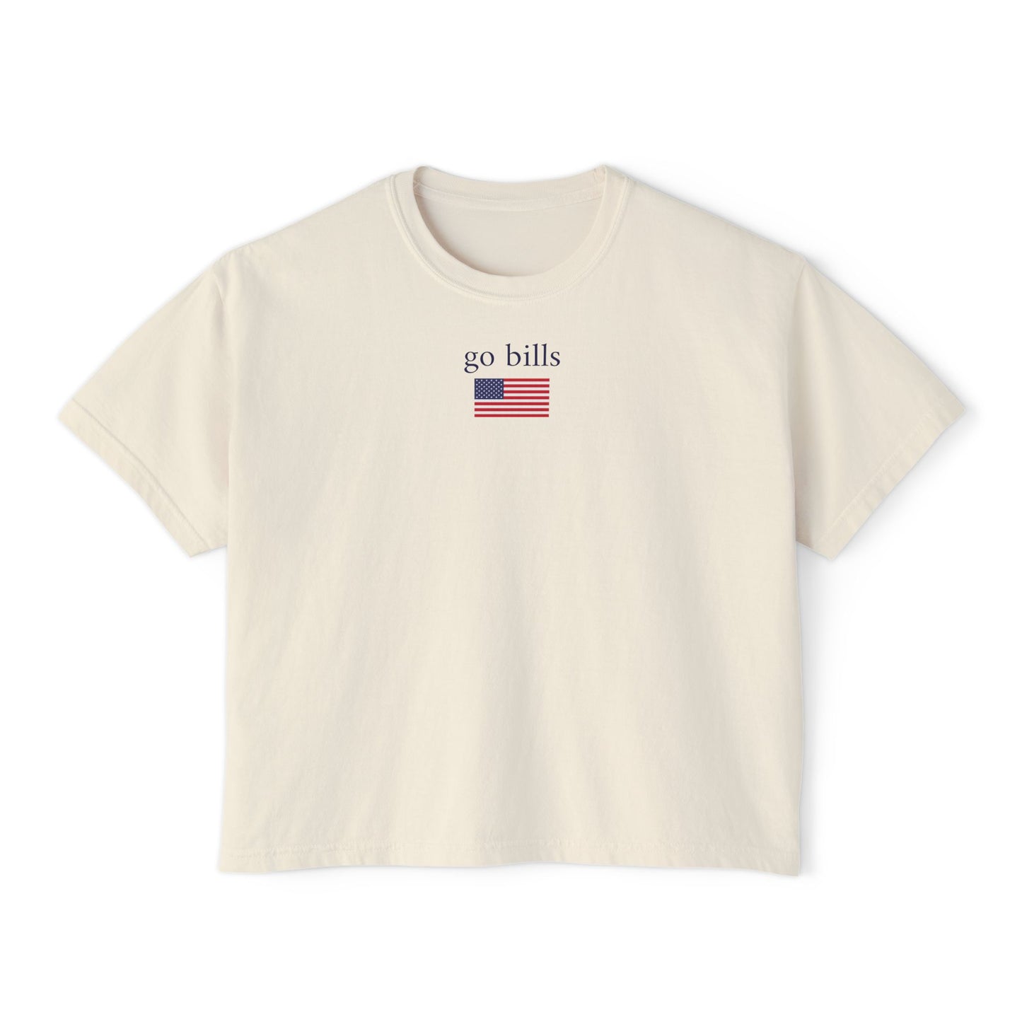 go bills -  women's boxy tee