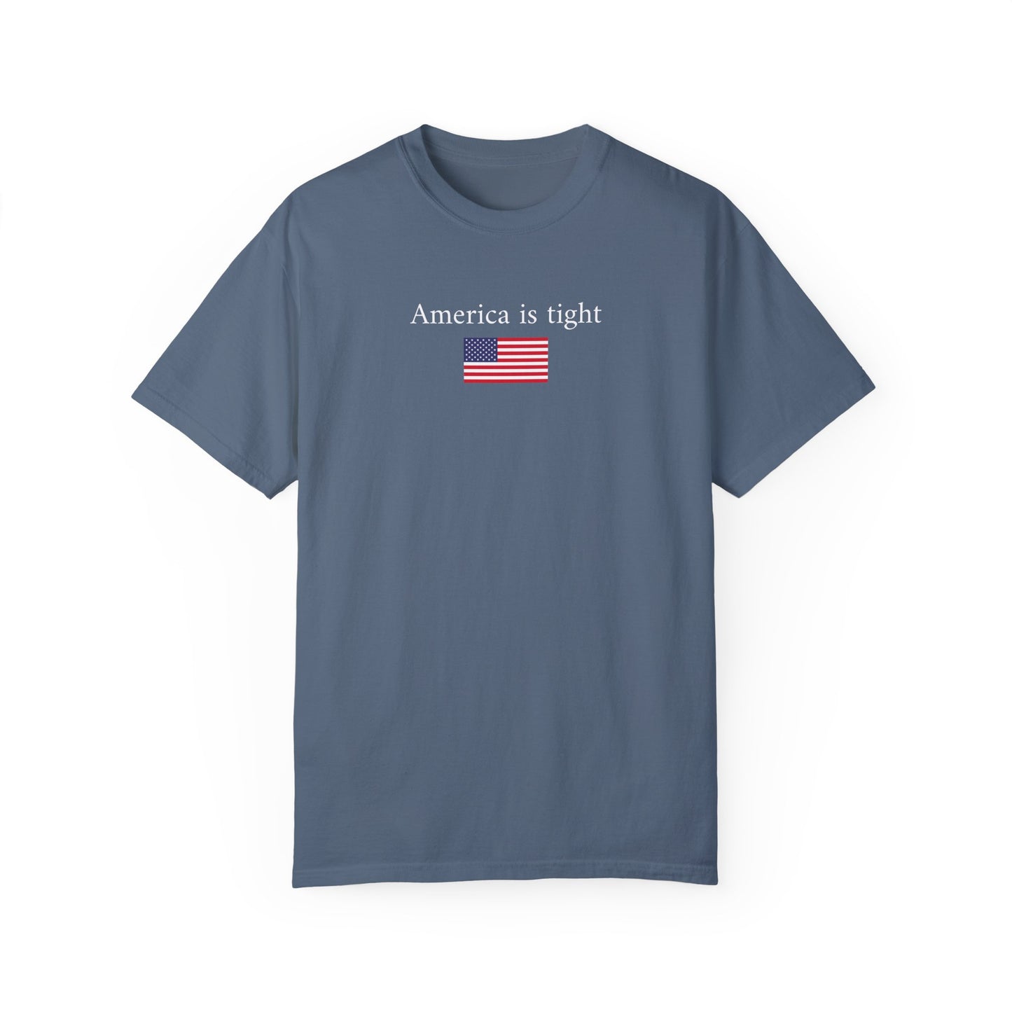 America is tight X flag tee