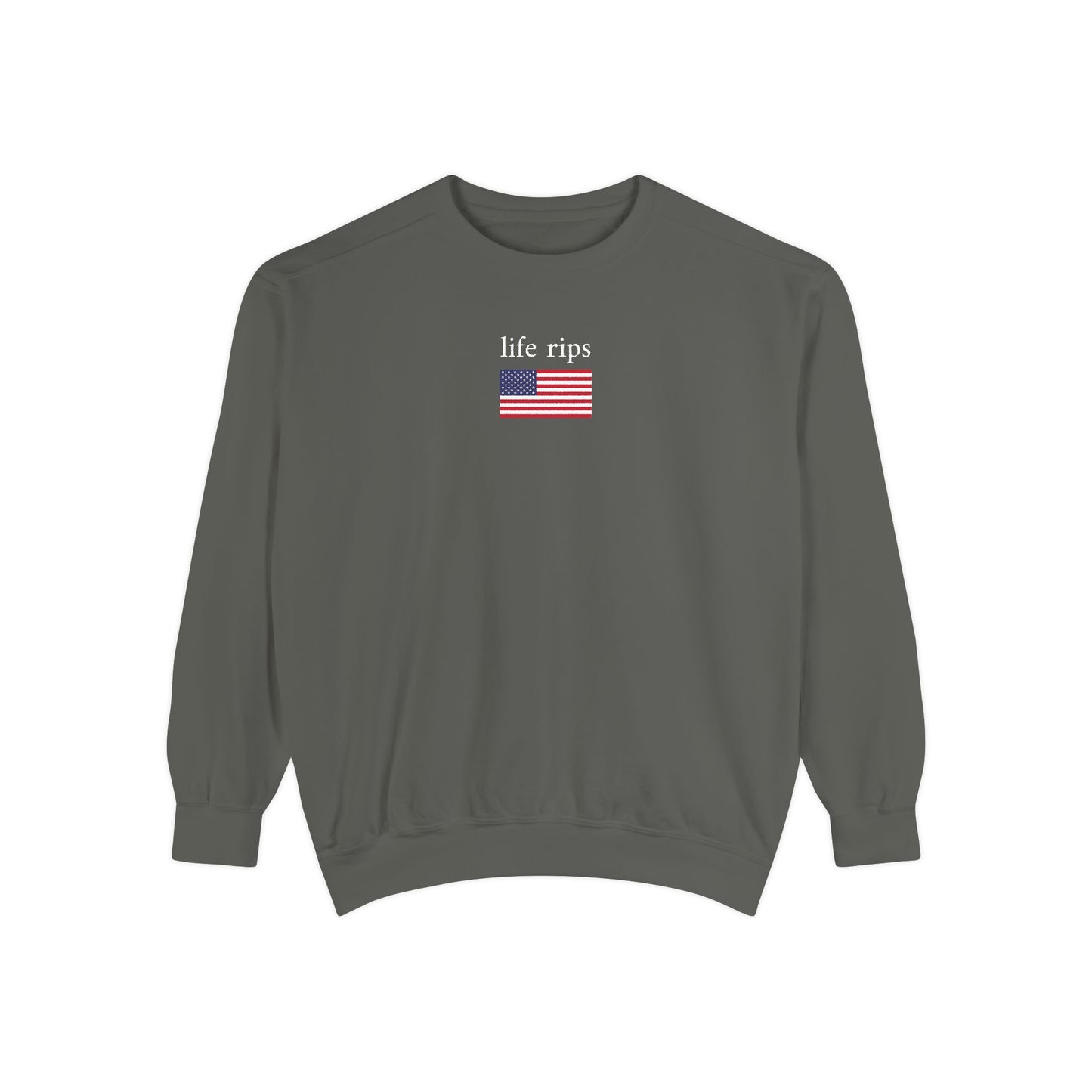life rips x flag - crew neck sweater